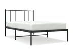 Metal bed frame with black headboard 100x190 KIXF26203