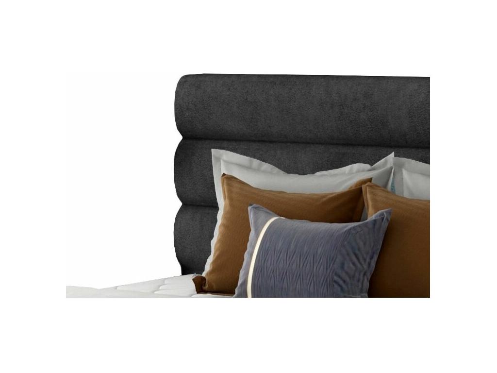 Lumenao Anthracite Fabric Designer Bed with Storage - 4 Sizes - 180x200 RIMK10631