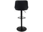 Set of 2 Height Adjustable Swivel Bar Stools in Velvet MDTM88541