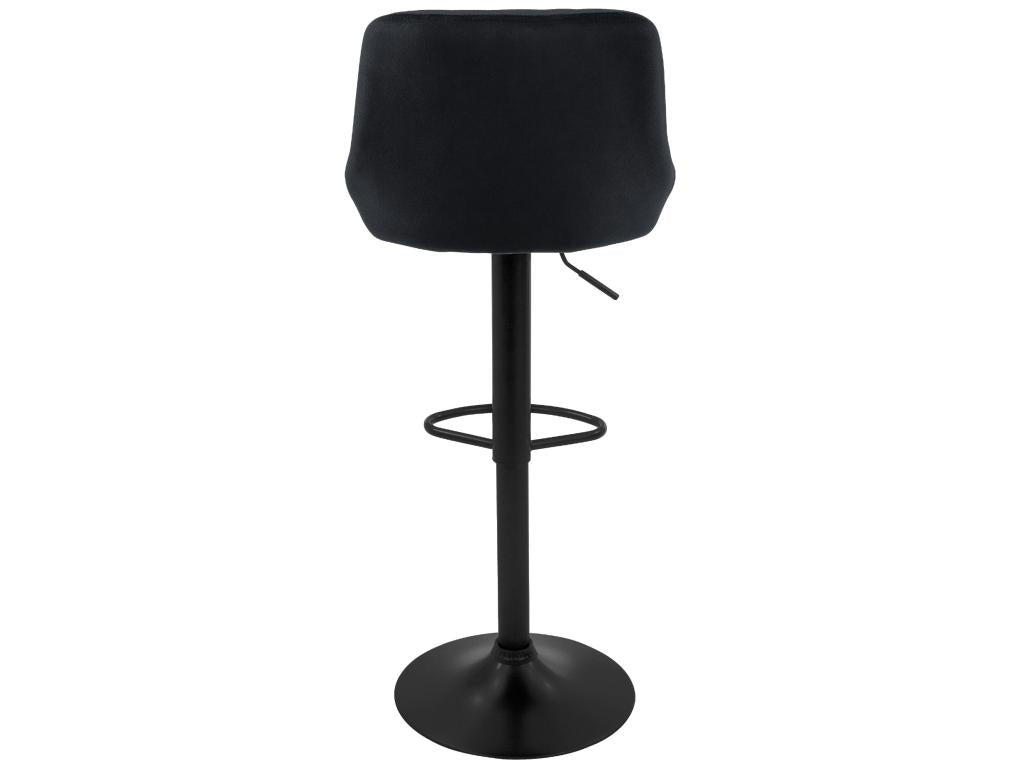 Set of 2 Height Adjustable Swivel Bar Stools in Velvet MDTM88541