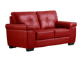 Zensova 2-seater leather sofa - Red HRIR53910