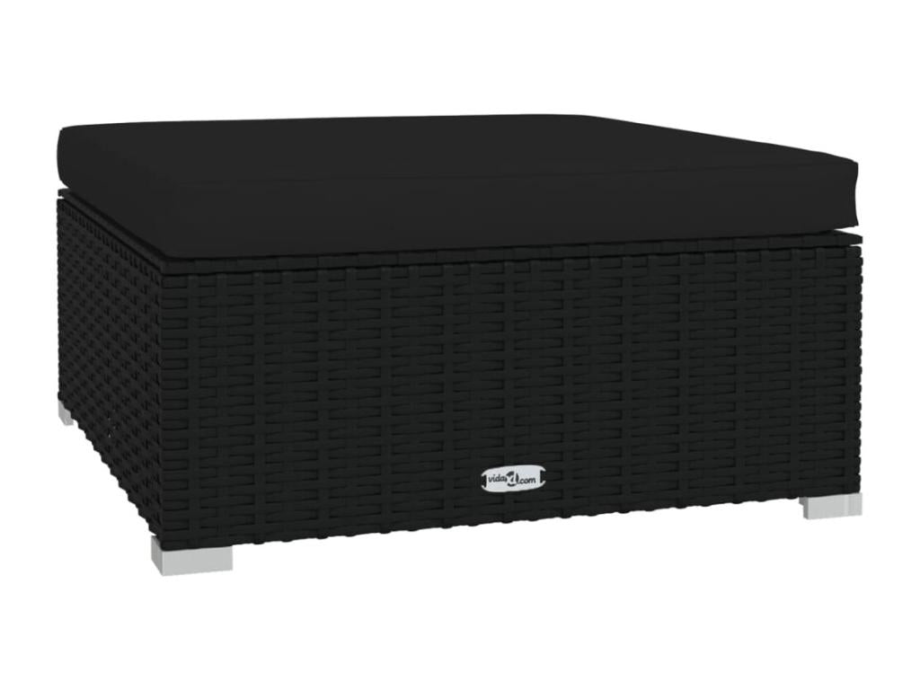 5-piece garden furniture set with cushions, woven resin, Zensova ARBD95819