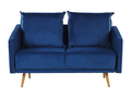 Zensova Velvet 2-seater sofa in navy blue FYGJ36208
