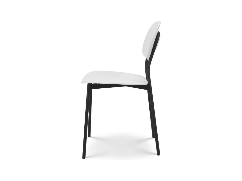 Zensova white contemporary style chair with metal legs - Zensova model ZRUT66174