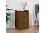 Honey brown bedside table, 40x35x61.5 cm, solid pine wood, PIOC18670