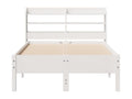 Bed frame without mattress, white, 100x200 cm, solid pine wood, YTVS39731