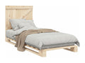 Bed frame without mattress with headboard 90x200 cm HUVL55300