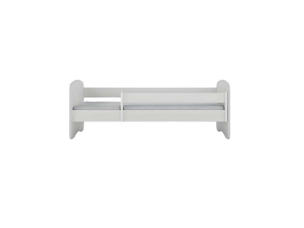 Zensova white bed without drawer with 160/80 mattress JMNX21106