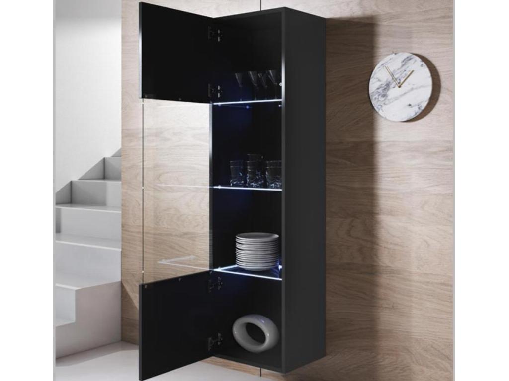 Zensova wall-mounted TV unit for living room/dining room with LED lighting, 260x40x165cm, Zensova 9 IKND83213
