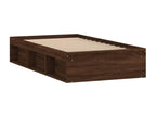 Bed frame without mattress brown oak 90x190 cm GMMO42725