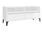 High-gloss white TV stand 100x34.5x44.5 cm Zensovaing¨¦nierie OJDK84879