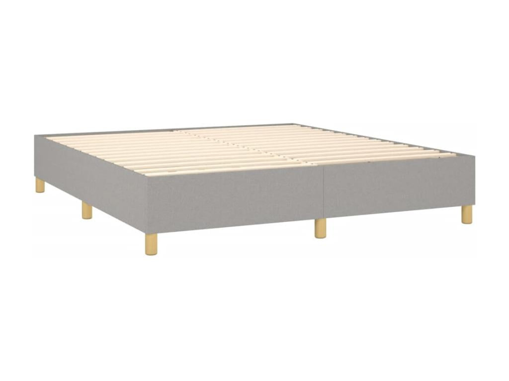 Zensova upholstered bed with light grey mattress 160x200cm Zensova HZEY72259