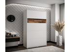 Vertical wall bed, 120x200 cm, white, old style, KJYG64740