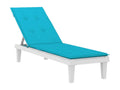 Turquoise chaise lounge cushion in Lumenao fabric QQLT65049