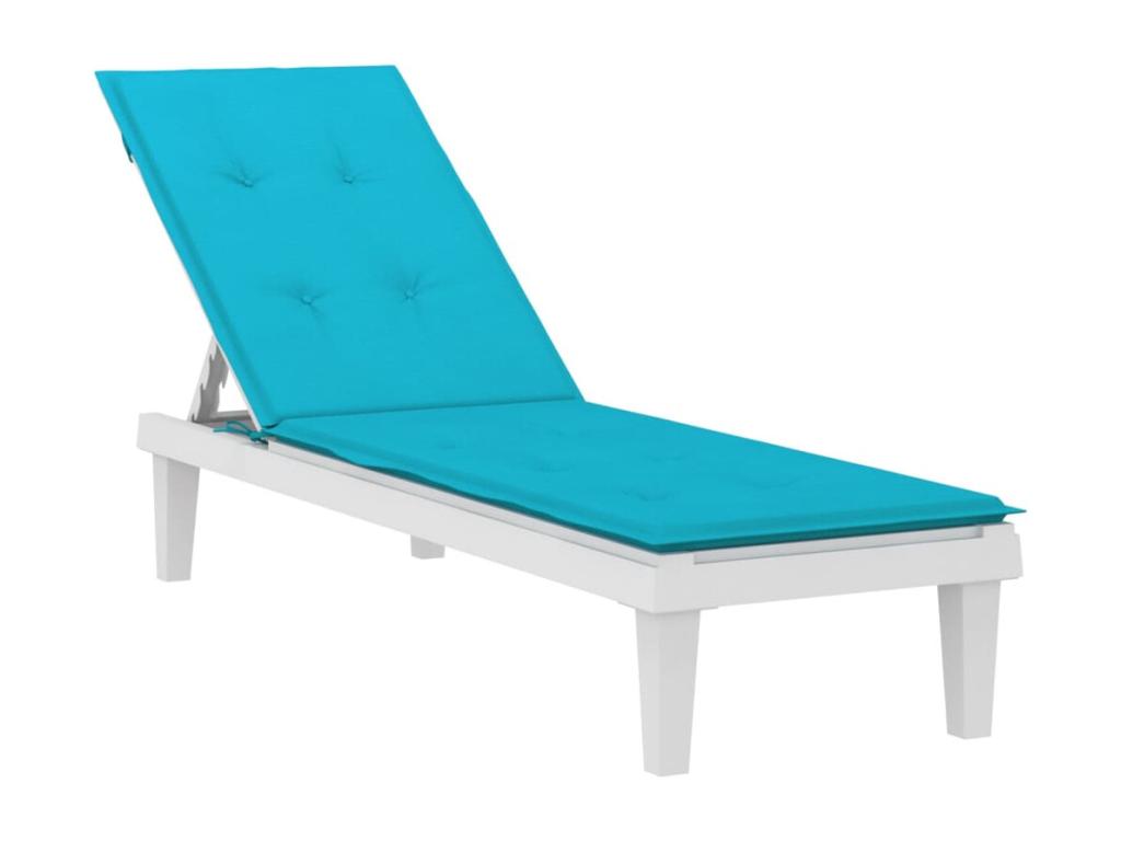 Turquoise chaise lounge cushion in Lumenao fabric QQLT65049