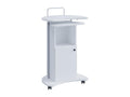 Lumenao wooden lectern, mobile lectern, high table, Lumenao drawer, Lumenao white RKDB11435