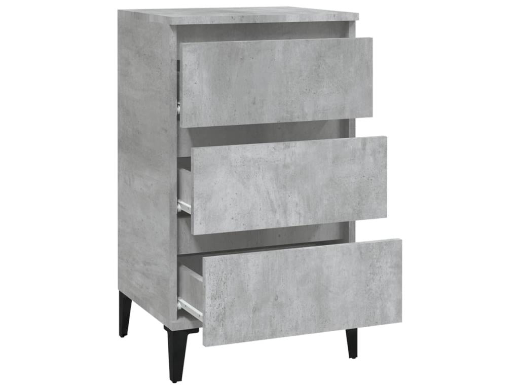 Concrete grey bedside table 40x35x70 cm Zensovaingénierie VBJA42083