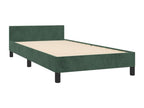 Dark green bed frame without mattress, 90x200 cm, velvet, IHCP71580