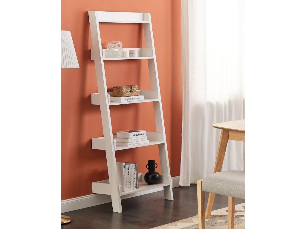 Bookcase 5 shelves MOBILE Zensova White WVRX23638