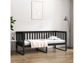 Daybed without mattress, black, 90x190 cm, solid pine wood, WJXY20088