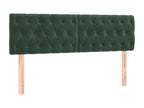 Dark Green LED Headboard 144x7x78/88 cm Velvet EXEE51182
