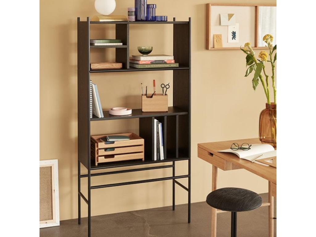 Contemporary wooden and metal bookcase Zensova XTLH02944