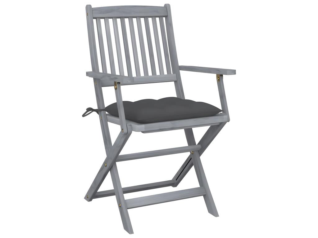 Zensova OTWP23114 Outdoor Folding Chairs, Set of 2 with Cushions