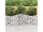 Arched gabion baskets, 11 pcs, 200x30x80-100, galvanized iron, FDOA85220