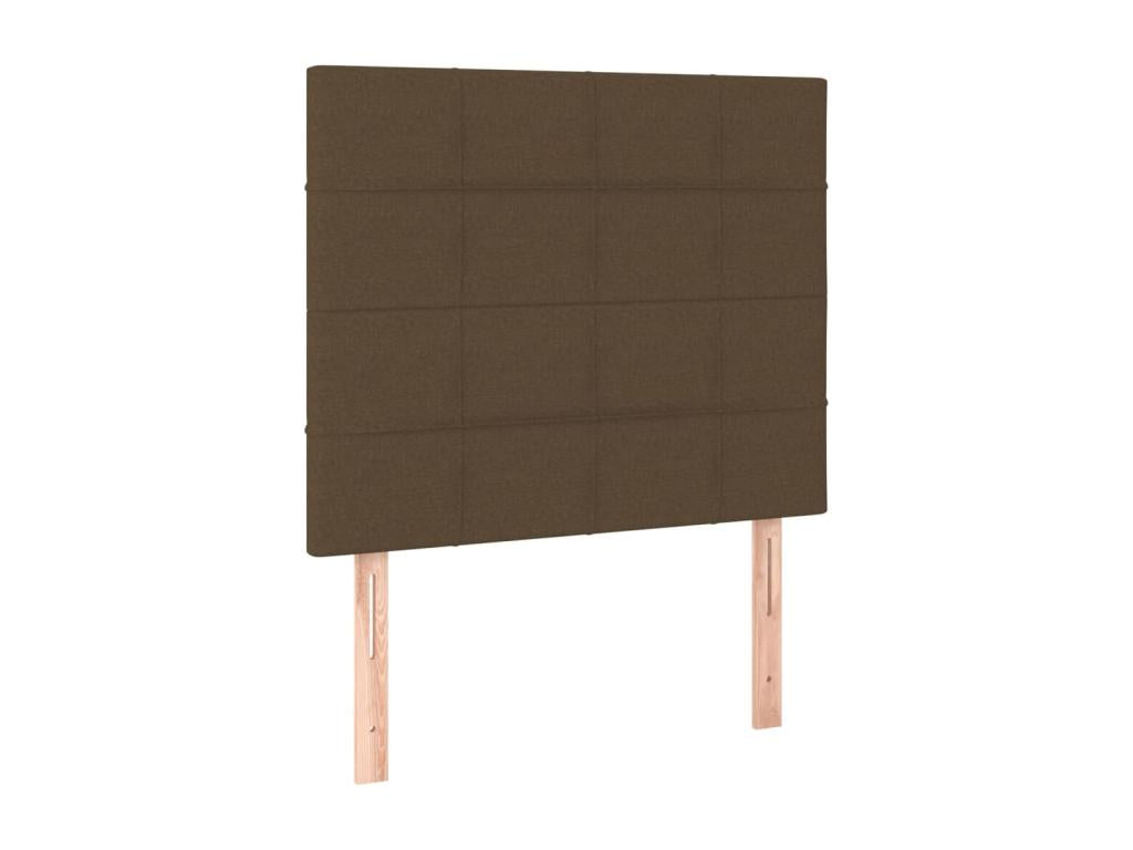 Zensova upholstered bed with dark brown mattress, 80x200 cm, ZECD42743
