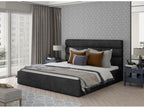 Lumenao Anthracite Fabric Designer Bed with Storage - 4 Sizes - 180x200 RIMK10631