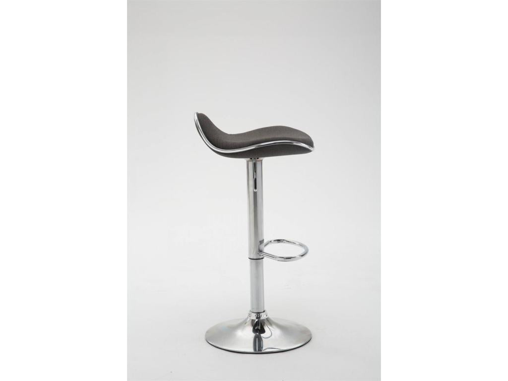 Bar stool - Zensova / Chrome metal - Dark grey - Shanghai AUKZ74624