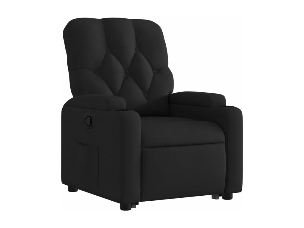 Black fabric reclining armchair VGFR77805