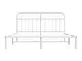 Metal bed frame with white headboard 183x213 DSYT64333