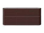 Raised garden bed, brown powder-coated steel, ZEKX68890