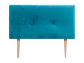 Zensova Smooth Velvet Headboard with Buttons 95x115 with Bed Legs 80/90 - Light Blue HNCU63705