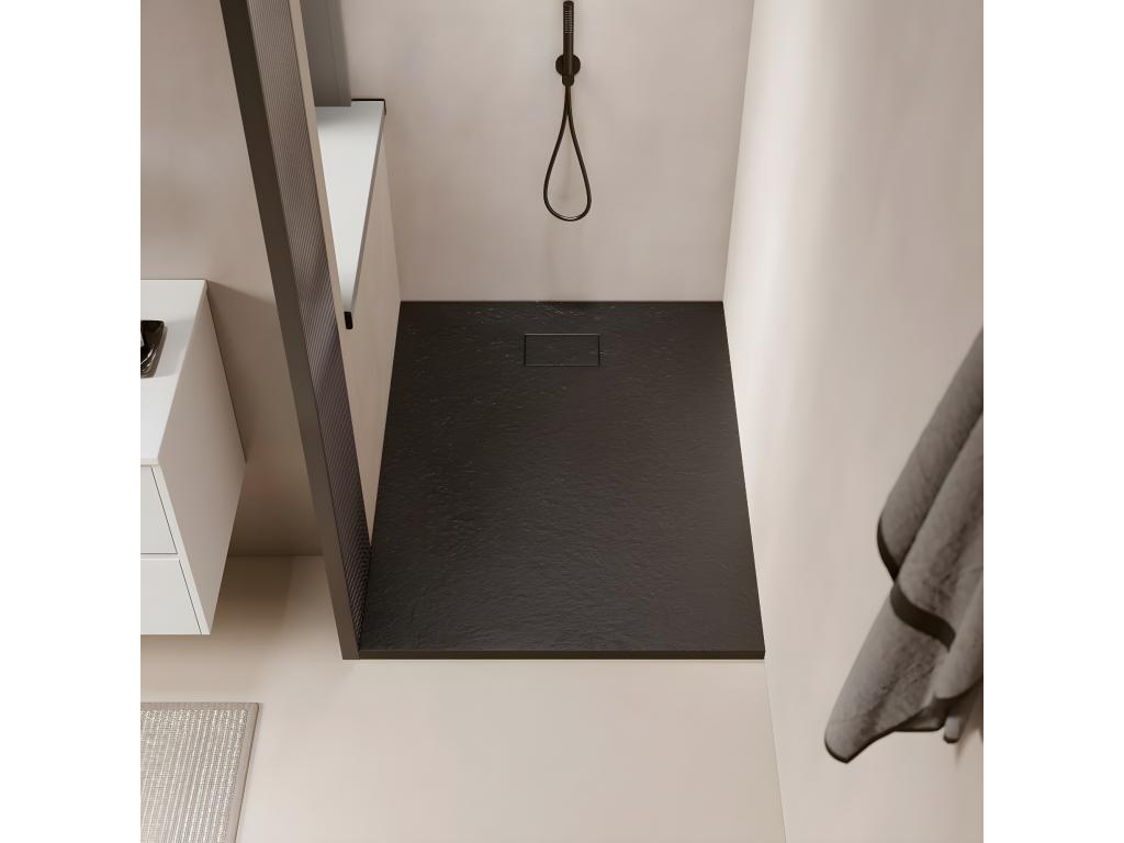 Shower tray 70x140 cm extra flat Zensova in Zensova slate surface Zensova JNLA92294