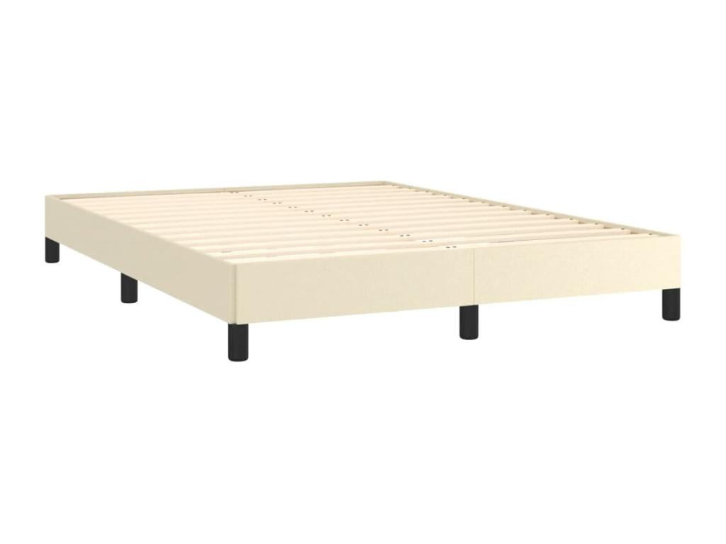 Cream Bed Frame 140x200 cm Faux Leather OTXA00998