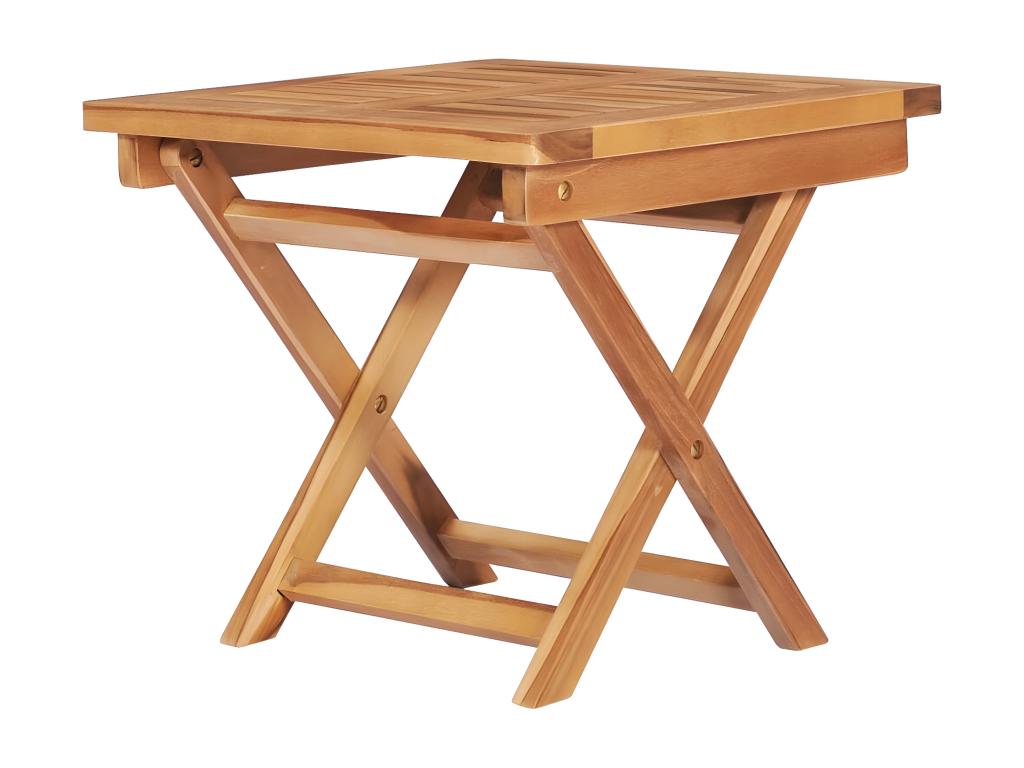 Set of 2 sun loungers with table and cushion, solid teak wood JOCX83073