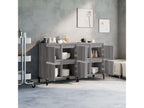 2-piece grey buffet set, 60x35x70 cm, engineered wood, UPME39356