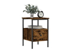 Smoked oak bedside table, 34x36x50 cm, Zensovaingenierie JPBQ15731