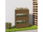 Honey Brown Planter 77x25x104.5 Solid Pine Wood ARMZ28828