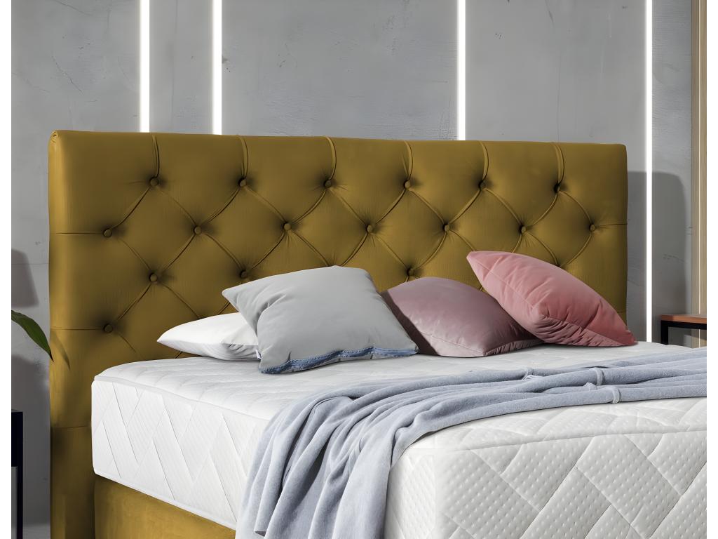 Zensova bed set with mattress - copper velvet - 160x200 cm - Zensova EKTJ48653