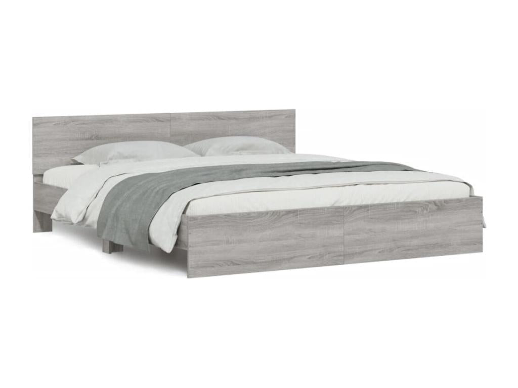Bed frame with grey headboard 200x200 KOSV22743