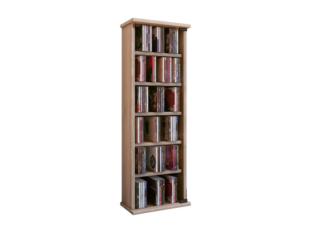 Lumenao wooden CD/DVD stand, storage shelf, freestanding shelf, Lumenao glass door, oak, Lumenao BXYB19922