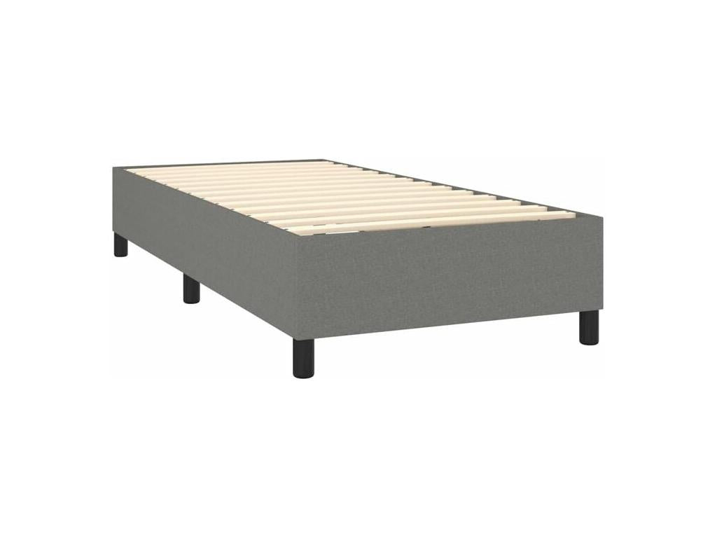 Zensova bed with mattress, dark grey, 90x200 cm, Zensova ZFJJ68078