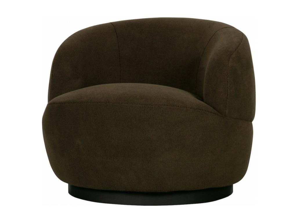 Elariva - Brown Fabric Swivel Armchair RTCU48228