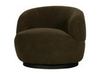 Elariva - Brown Fabric Swivel Armchair RTCU48228