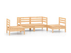 4-piece garden furniture set, solid pine wood XYPD09412