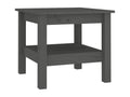 Grey coffee table 45x45x40 cm Solid pine wood TPZP49922