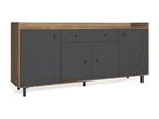 4-Door 1-Drawer Buffet in Walnut/Slate - Zensova ONNQ90020
